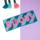 Kit Canevas Marque-page - BISOUS