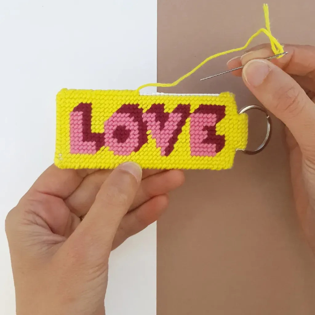 Kit Canevas Porte-clés - Love You