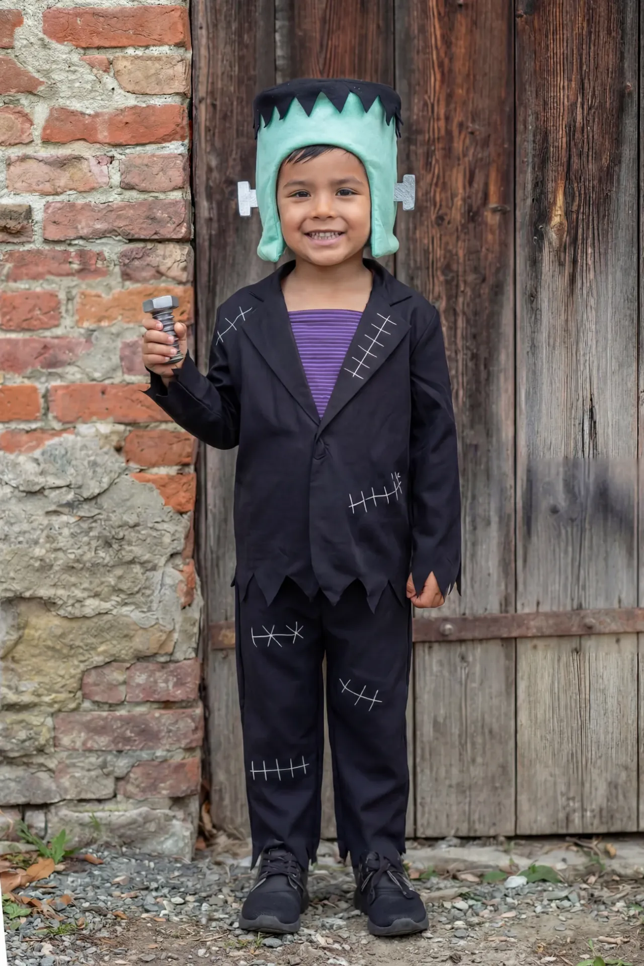 [GR-8037] Monster Mash Top with Pant & Headband 3-4Y