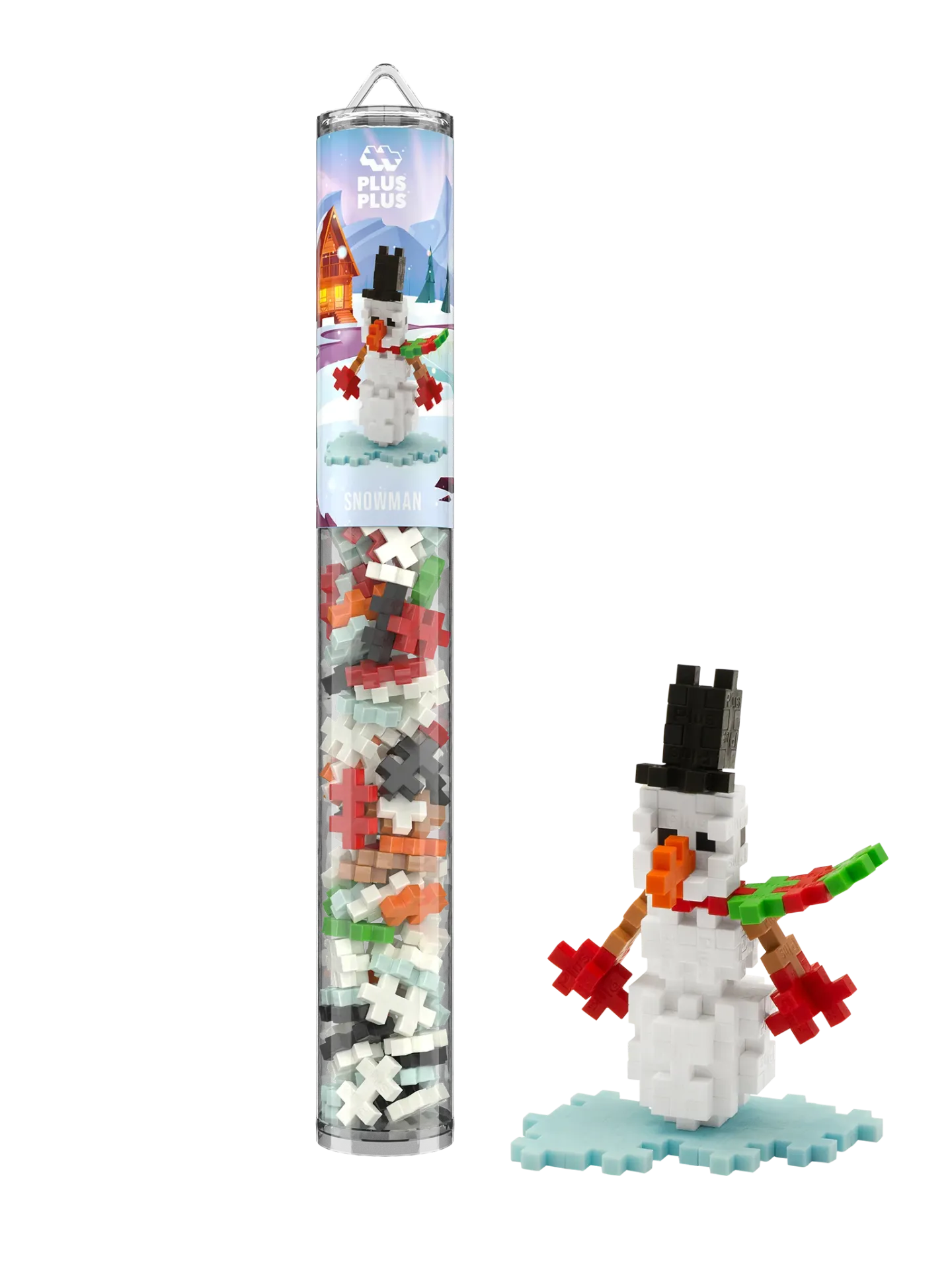[PL-2048] Plus Plus Tube Snowman