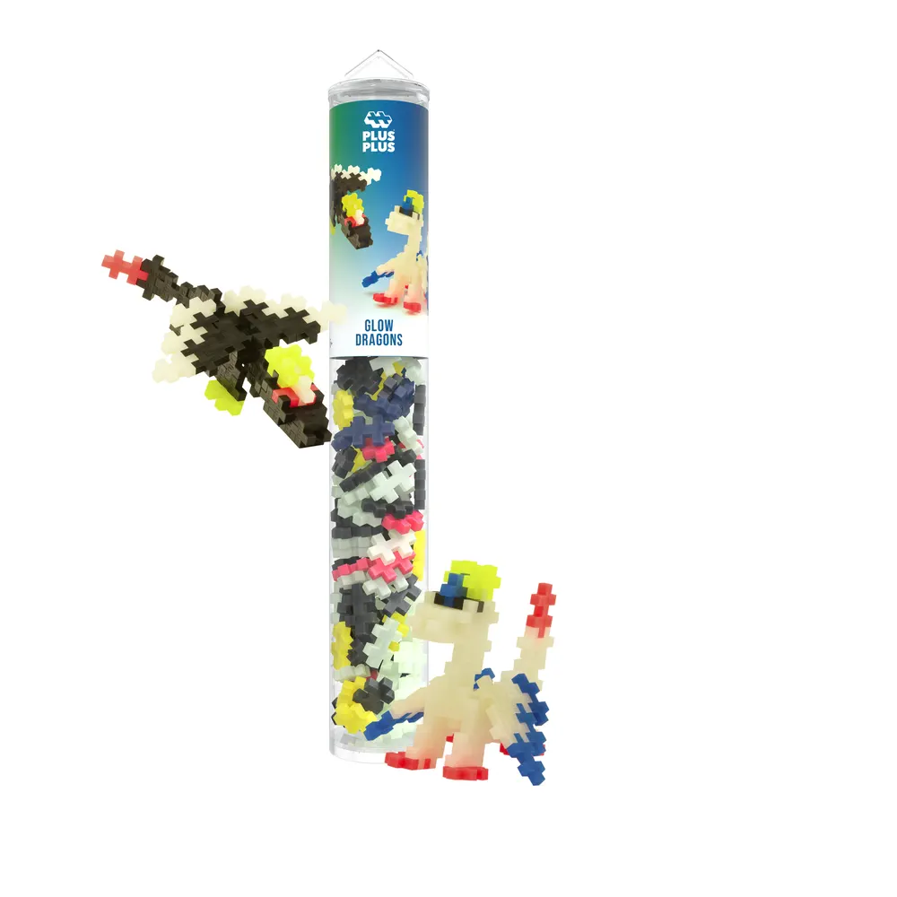 [PL-1867] Plus Plus Tube Dragon Lumineux 100 Pcs
