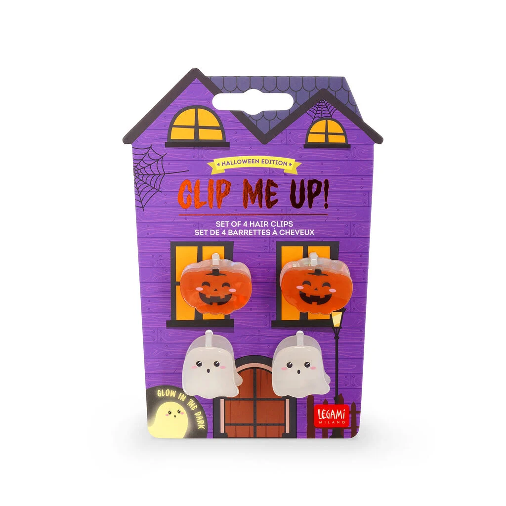 Set de 4 Mini Barrettes à Cheveux d'Halloween - Clip Me Up!