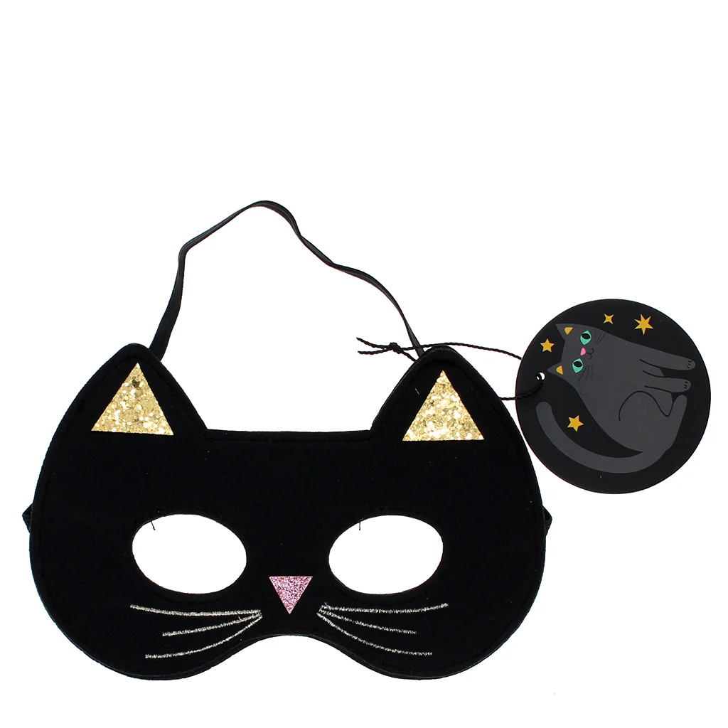 [RE-5197] Masque de déguisement pour enfant - Chat noir