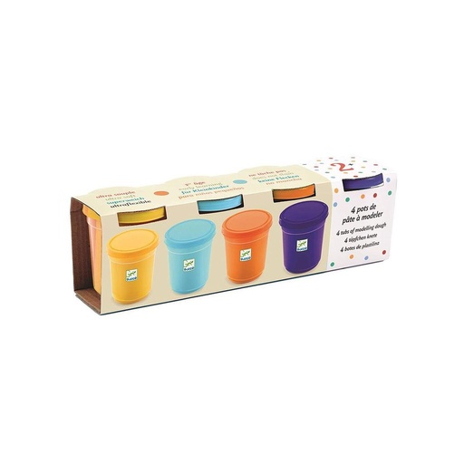 [DJ-0279] 4 pots de pâte à modeler Djeco