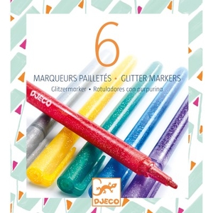 [DJ-8719] 6 Marqueurs pailletés