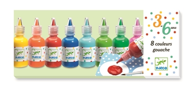 [DJ-8610] 8 Bouteilles de gouache