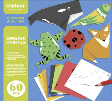 [MI-0151] Animaux en origami 60 feuilles Mideer
