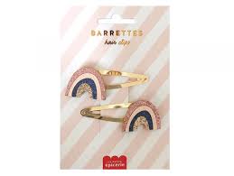 [PE_6404] Barrettes cheveux - Arc-en-ciel