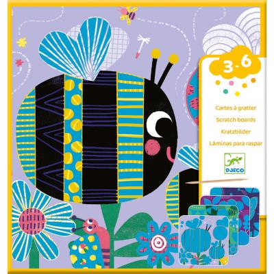 [DJ-0927] Cartes à gratter Toutes petites bêtes