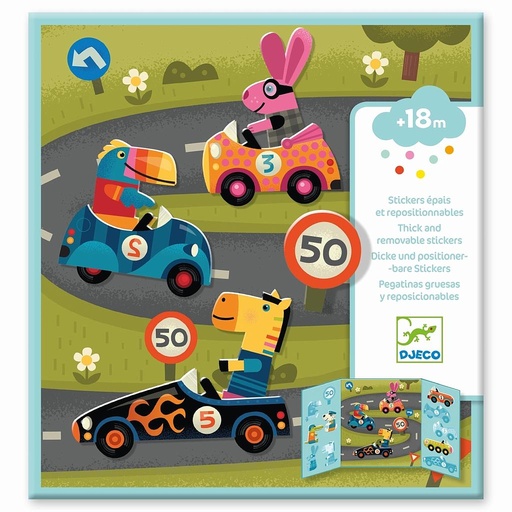 [DJ-0736] Créer Avec Des Stickers Les Voitures