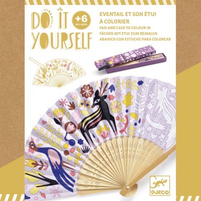 [DJ-9458] DIY Eventail et son étui à colorier