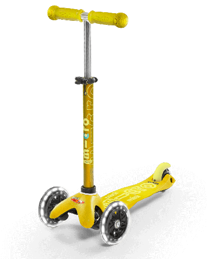 [MI-4234] Mini Micro Deluxe Yellow Led Trottinette