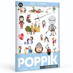 [PO_1309] Mini Poster + 27 Stickers Chevaliers