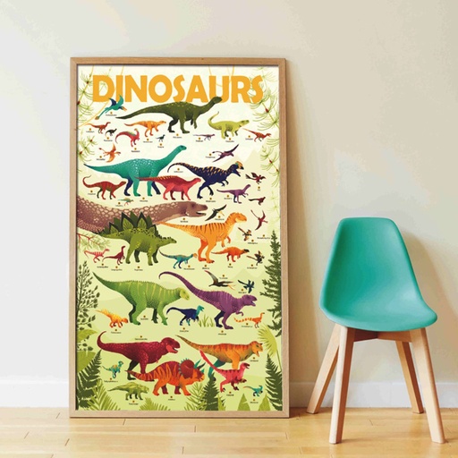 [PO-0593] My Sticker Poster Les dinosaures