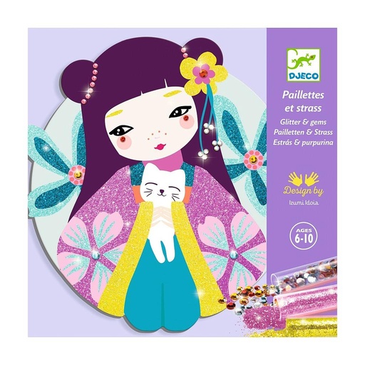 [DJ-5236] Pailletes et strass Onnanoko Djeco
