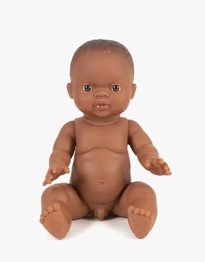 [MI_3040] Poupée Gordis Petit garçon d'Afrique aux yeux Caramel Minikane
