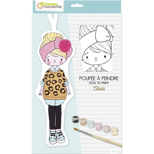 [AV-0433] Poupée à peindre Olivia