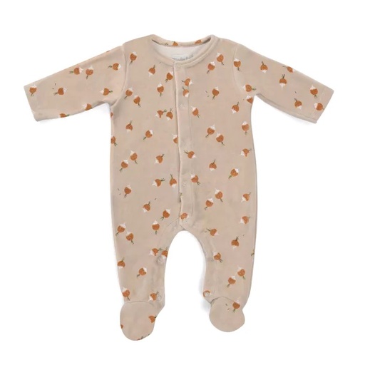 [MO_2798] Pyjama 3m velours radis Trois petits lapins Moulin Roty