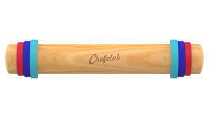 [CH-0301] Rouleau à pâtisserie avec anneaux ajustables