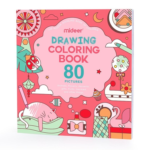 [MI-0939] Livre de coloriage Animaux, Fleurs 