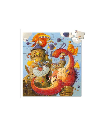 [DJ-2565] Puzzle Vaillant & le Dragon Djeco (54 pcs)