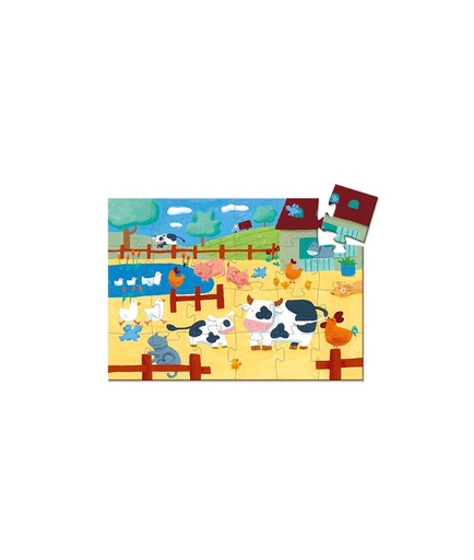[DJ-2053] Puzzle Les vaches à la ferme Djeco (24 pcs)