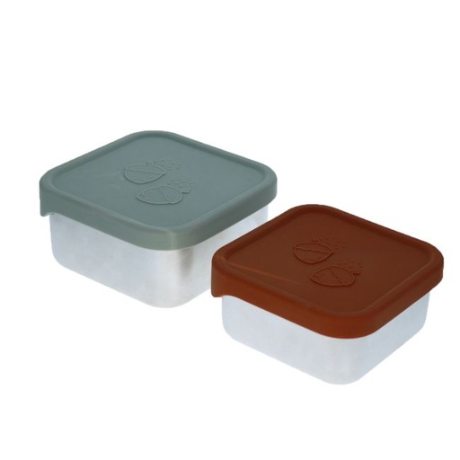 [PA_0959] Lot de 2 Snackbox en métal Noisettes Pause Goûter
