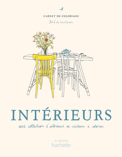 [HA-7200] Carnet de coloriage Intérieurs Zoe de Las Cases