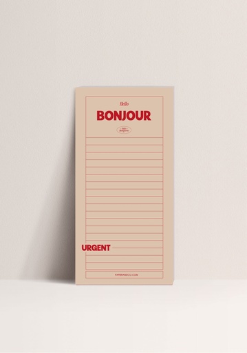 [Bloc Note - Bonjour] Bloc Note - Bonjour