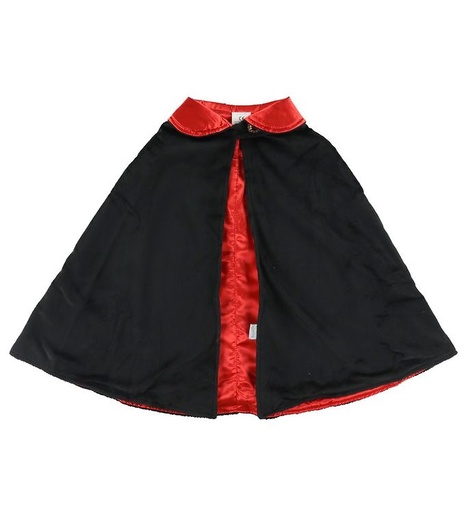 [DE-6207] Cape de vampire Rouge & noir 4-6 ans