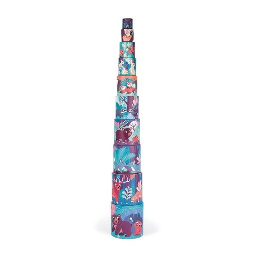 [JA-6709] Pyramide ronde Les animaux de la forêt Janod