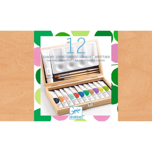 [DJ-9082] 12 Gouaches Coffret d'artiste