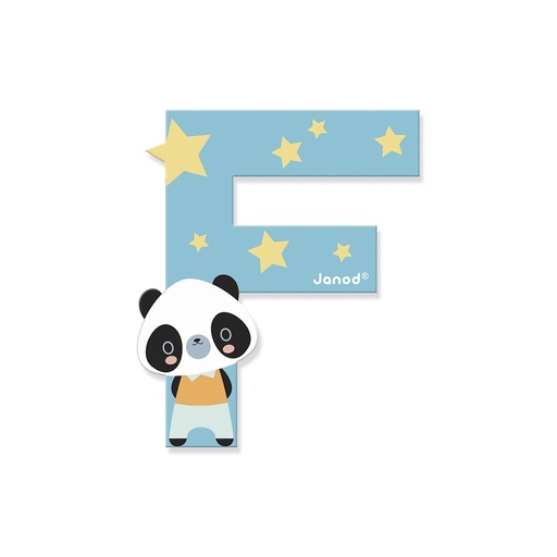 [JA-1700] Lettre en bois F Pure