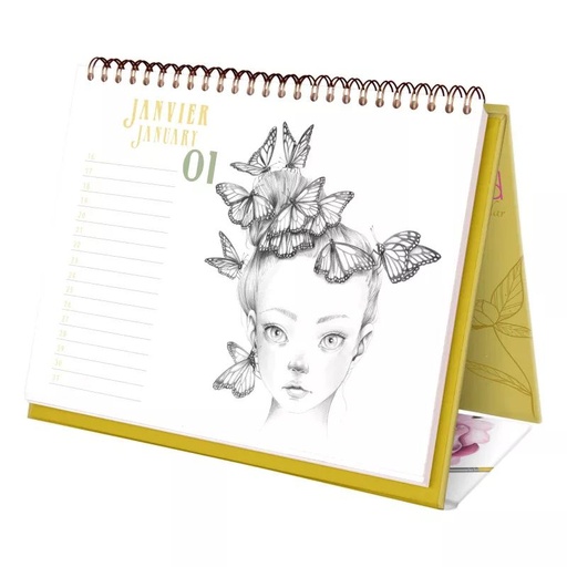 [AV-1578] Calendrier perpétuel Wild à colorier