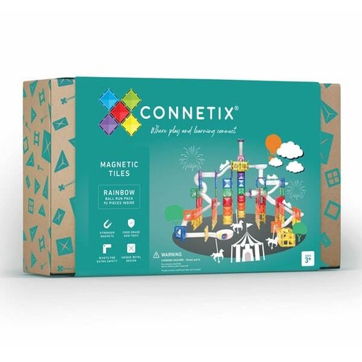 [CO-3149] Connetix 92 pcs Rainbow Ball Run Pack 