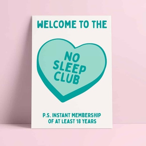 [IN-1174] Carte Welcome to the No Sleep Club