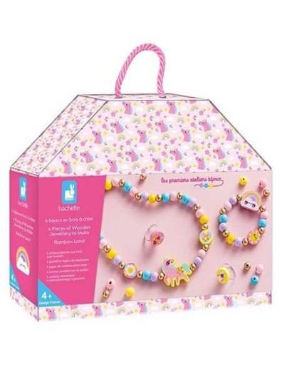 [JA-1294] 4 Bijoux en bois à créer Rainbow Land