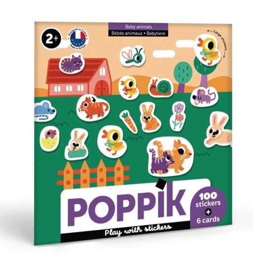 [PO-2108] My First Stickers Baby Animals Poppik