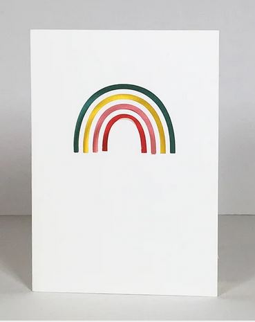 Cut Out Rainbow Card 