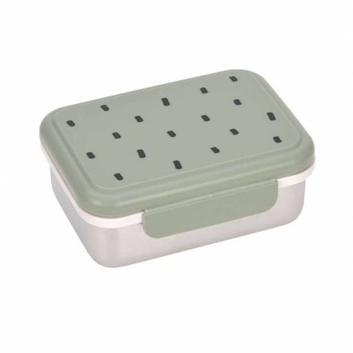 [LA-1150] Boîte à tartines Inox Happy Prints Olive