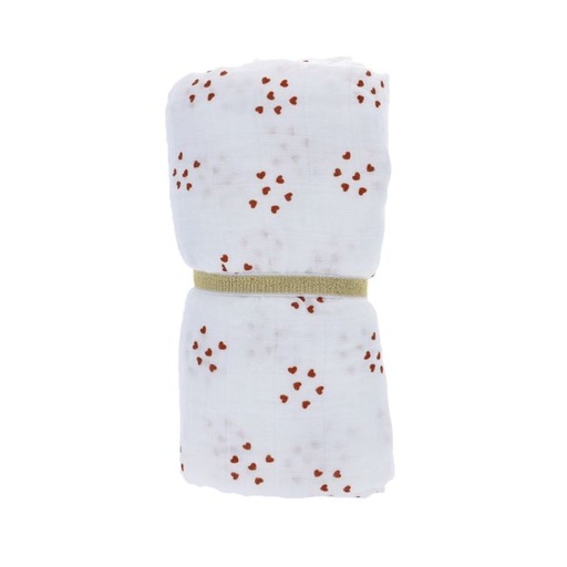 [LE-8900] Lange coeurs terracota 120x120cm