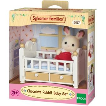[SY-0170] Le bébé lapin chocolat et lit Sylvanian Families