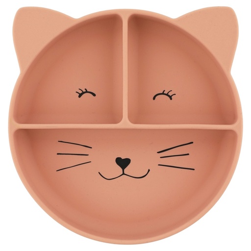 [TR-4519] Assiette avec ventouse en silicone Mrs. Cat Trixie