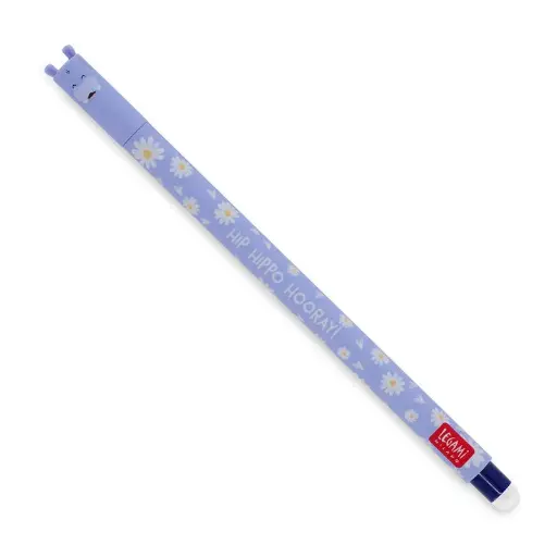 [LE-5849] Stylo à Encre Gel effaçable hippo - Legami 