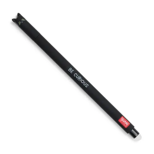 [LE-6873] Stylo à encre gel effaçable chat noir - Legami  