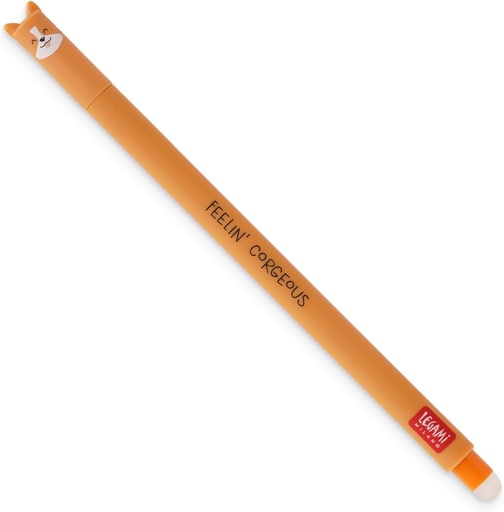 [LE-2664] Stylo à Encre Gel effaçable corgi- Legami 