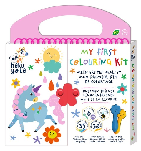 [HA-0699] Mon premier kit de coloriage - Amis de la licorne