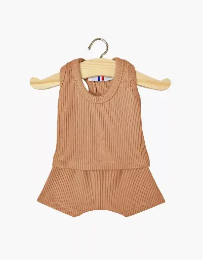 [MI-1170] Dessous garçon Marcel cassonade - Babies minikane
