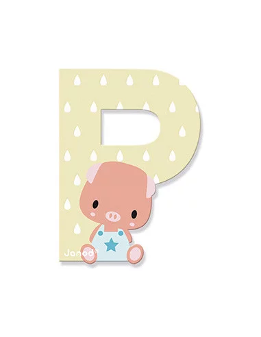 [JA-1809] Lettre en bois P Sweet