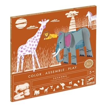 [DJ-0034] Kit Animaux Savane DIY Djeco